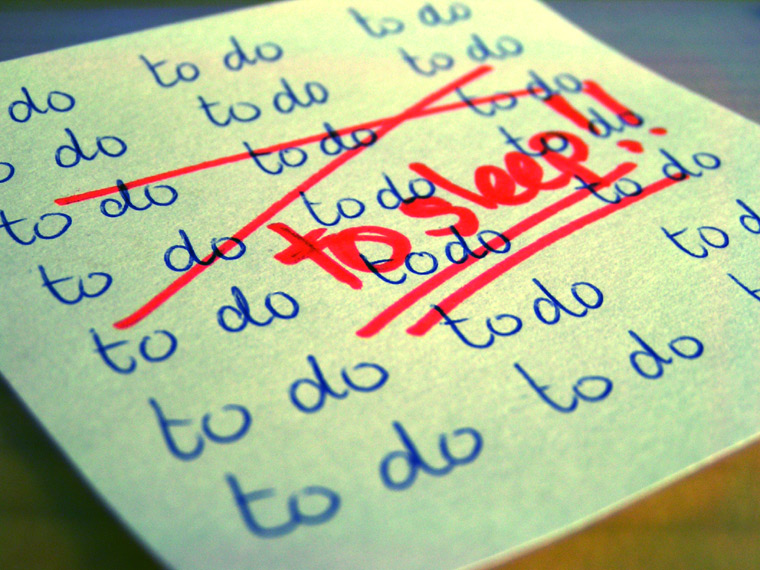 To do: sleep
