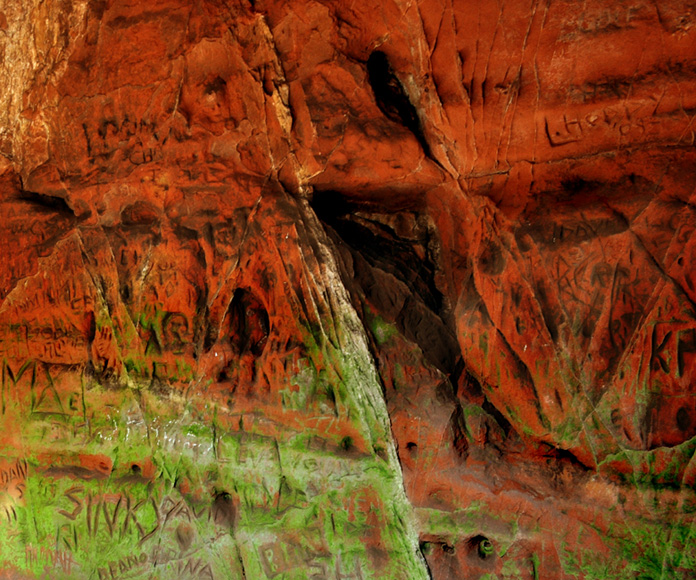 Inside Lacy's Caves, Little Salkeld, Cumbria UK